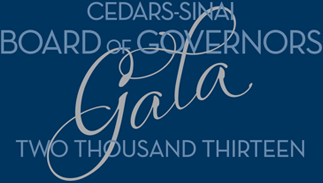 Cedars-Sinai Board of Governors Gala 2013